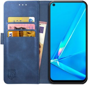 Rosso Rosso Element PU Θήκη Πορτοφόλι Oppo A72 / A52 - Blue (8719246262838)