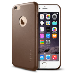 Spigen Spigen iPhone 6/6s Case Leather Fit Olive Brown (SGP11356)
