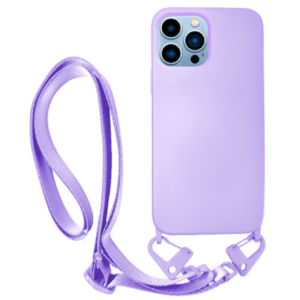 Vivid Vivid Silicone Strap - Θήκη Σιλικόνης με Λουράκι Λαιμού - Apple iPhone 13 Pro Max - Lilac (VISISTRAP198LILAC)