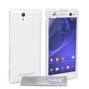 YouSave Accessories Θήκη σιλικόνης διάφανη για Sony Xperia C3 by YouSave και screen protector