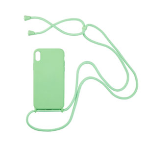 My Colors Θήκη Σιλικόνης με Κορδόνι CarryHang για Apple - My Colors - Ανοιχτό Πράσινο - iPhone XS MAX