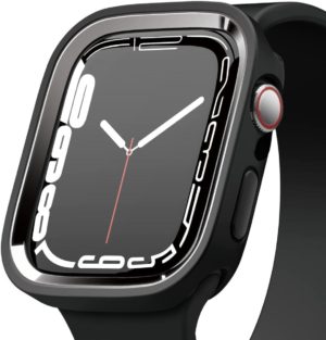 Elago Elago Θήκη Duo Case Apple Watch SE/7/6/5/4 (45/44mm) - Black / Metalic Dark Grey (EAW45DUO-BKMDGY)