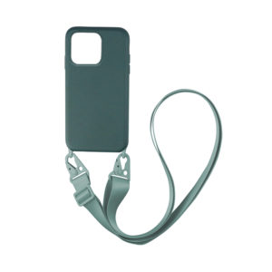 My Colors Θήκη CarryHang Liquid Silicone Strap Apple - My Colors - Σκούρο Πράσινο - iPhone 13 Pro Max