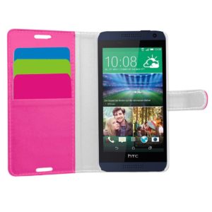 OEM Θήκη- Πορτοφόλι για HTC Desire 610 ρόζ-OEM (210-100-244)