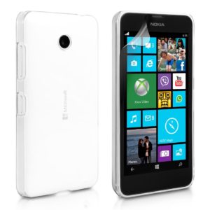 YouSave Accessories Θήκη σιλικόνης για Microsoft Lumia 532 διάφανη by YouSave και screen protector