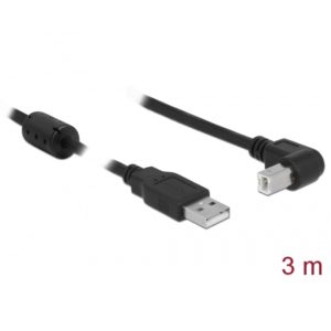 Delock Delock USB 2.0 Data Cable M/M 3m Angled Black (83529)