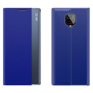 OEM OEM New Sleep Flip Cover Case Θήκη με Ημιδιάφανο Παράθυρο Xiaomi Redmi Note 9 Pro / Redmi Note 9S - Blue (200-106-632)