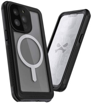 Ghostek Ghostek Nautical 4 - Ανθεκτική Αδιάβροχη Θήκη MagSafe με Περιστρεφόμενο Κλιπ Ζώνης - Apple iPhone 13 Pro - Clear (GHOCAS2880)