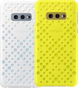 Samsung Samsung Official Σκληρή Pattern Cover Θήκη Samsung Galaxy S10e - Yellow / White (EF-XG970CWEGWW)