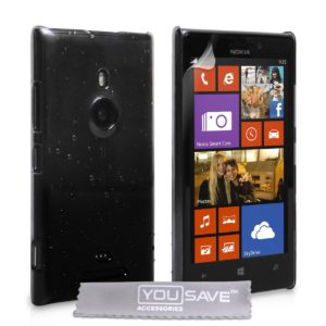 YouSave Accessories Θήκη για Nokia Lumia 925 by YouSave μαύρη και δώρο screen protector (200-101-016)