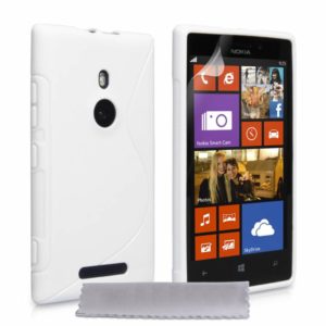 YouSave Accessories Θήκη σιλικόνης για Nokia Lumia 925 λευκή by YouSave και screen protector (200-101-019)