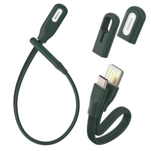 Baseus Baseus USB (double sided) - USB Type C cable 5 A 22 cm bracelet style green (CATFH-06B) (200-106-186)