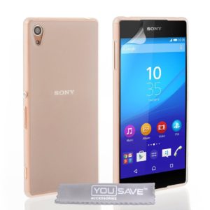 YouSave Accessories Θήκη σιλικόνης ημιδιάφανη για Sony Xperia Z3+ by YouSave και screen protector