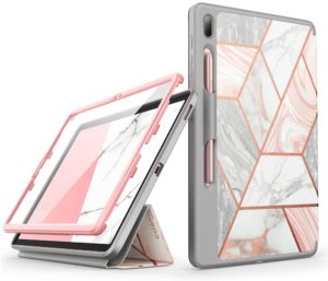 Supcase Supcase i-Blason Ανθεκτική Θήκη Cosmo - Samsung Galaxy Tab S7 FE 5G 12.4 T730 / T736B με Υποδοχή S Pen - Marble (843439113626)