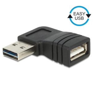 Delock Delock Adapter EASY USB-A 2.0 M/F Angled Left / Right (65522)