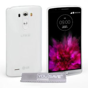 YouSave Accessories Θήκη σιλικόνης για LG G4 ημιδιάφανη by YouSave και screen protector