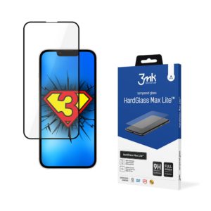 3mk 3MK HardGlass Max Lite Full Face Tempered Glass iPhone 13 Pro Μαύρο (200-108-692)