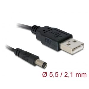 Delock Delock USB Power Cable > DC 5.5 x 2.1 mm 1m (82197)