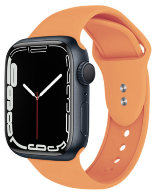 Crong Crong Liquid Λουράκι Premium Σιλικόνης Apple Watch SE/7/6/5/4/3 (45/44/42mm) - Orange (CRG-44LQB-ORG)