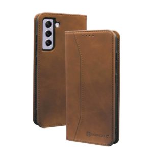 Bodycell Bodycell Book Case Pu Leather For Samsung Galaxy S21 FE - Brown (04-00346)