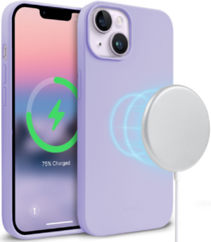 Crong Crong Color Magnetic Θήκη MagSafe Premium Σιλικόνης Apple iPhone 14 Plus - Purple (CRG-COLRM-IP1467-PRP)
