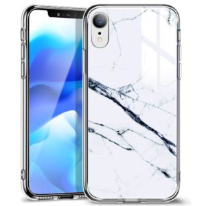 ESR ESR iPhone XR Mimic Tempered Glass Case Marble White Sierra (200-104-856)