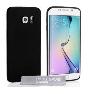 YouSave Accessories Θήκη σιλικόνης για Samsung Galaxy S6 Edge μαύρη by YouSave