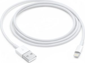 Apple Apple Καλώδιο Φόρτισης και Μεταφοράς Δεδομένων USB σε Lightning 1m - White (MXLY2ZM/A)