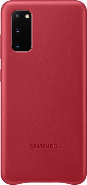 Samsung Official Samsung Δερμάτινη Θήκη Samsung Galaxy S20 - Red (EF-VG980LREGEU)