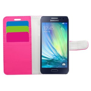 OEM Θήκη- Πορτοφόλι για Samsung Galaxy A3 ροζ -OEM (210-100-211)