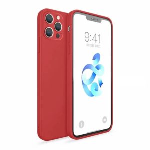 Bodycell Bodycell Square Liquid Silicon Case For iPhone 13 Pro Max Red (200-108-902)
