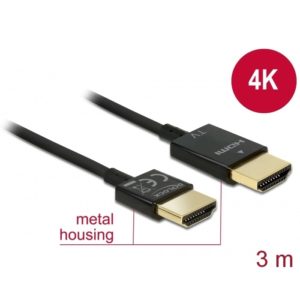 Delock Delock Slim Cable HDMI w/Ethernet 3D 4K 3m Active (84774)