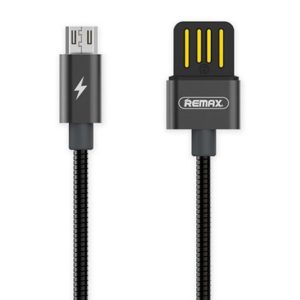 Remax Καλώδιο USB/Micro USB με μεταλλική επένδυση RC-080m 1m- Black by Remax (200-103-287)