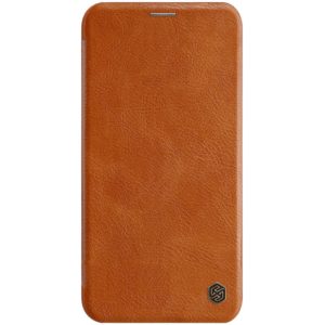 Nillkin Δερμάτινη θήκη-πορτοφόλι QIN Leather by Nillkin καφέ για iPhone 11 Pro Max - (200-106-114)