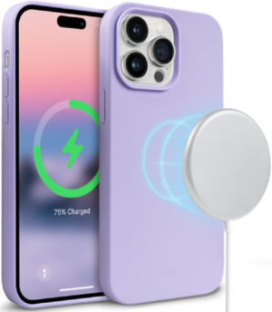 Crong Crong Color Magnetic Θήκη MagSafe Premium Σιλικόνης Apple iPhone 14 Pro - Purple (CRG-COLRM-IP1461P-PRP)