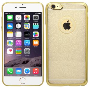 OEM Θήκη σιλικόνης για iPhone 6 Plus /6S Plus ημιδιάφανη Frost Metallic χρυσό - ΟΕΜ (210-100-218)