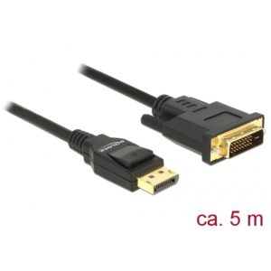 Delock Delock Cable DisplayPort 1.2 > DVI-D 4K 30Hz 5m (85315)