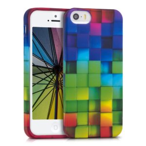 KW Θήκη Σιλικόνης iPhone 5/5S/SE Rainbow Cubes by KW (200-101-309)