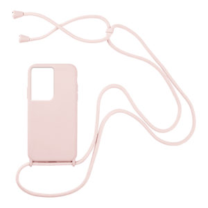 My Colors Θήκη Σιλικόνης με Κορδόνι CarryHang για Samsung - My Colors - Ροζ - Samsung Galaxy S21 Ultra