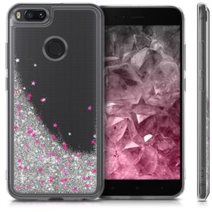 KW Σκληρή θήκη Xiaomi Mi 5X / Mi A1 - Glitter snow globe in silver dark pink by KW (200-102-557)