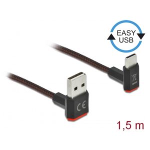 Delock Delock EASY Cable USB-A 2.0 > USB-C 2.0 Angled 1.5m (85277)