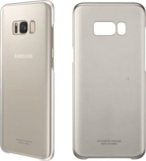 Samsung Samsung Official Ημιδιάφανη Σκληρή Θήκη Clear Cover Galaxy S8 Plus - Gold (EF-QG955CFEGWW)