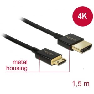 Delock Delock Slim Cable HDMI > Mini HDMI 3D 4K 1.5m (84777)