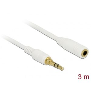 Delock Delock Stereo Extension Cable 3.5mm 3pin 3m White (85589)