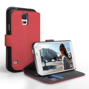 YouSave Accessories Θήκη- πορτοφόλι για Samsung Galaxy S5 by YouSave ροζ και δώρο screen protector