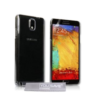 YouSave Accessories Θήκη σιλικόνης για Samsung Galaxy Note 3 διάφανη by YouSave και screen protector