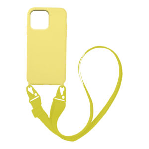 My Colors Θήκη CarryHang Liquid Silicone Strap Apple - My Colors - Κίτρινο - iPhone 13 Pro