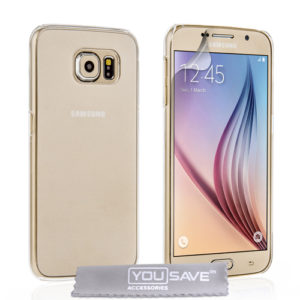 YouSave Accessories Διάφανη θήκη για Samsung Galaxy S6 by YouSave και δώρο screen protector