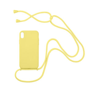 My Colors Θήκη Σιλικόνης με Κορδόνι CarryHang για Apple - My Colors - Κίτρινο - iPhone XS MAX