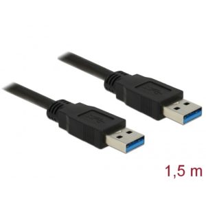 Delock Delock USB-A 3.0 Data Cable M/M 1.5m Black (85061)